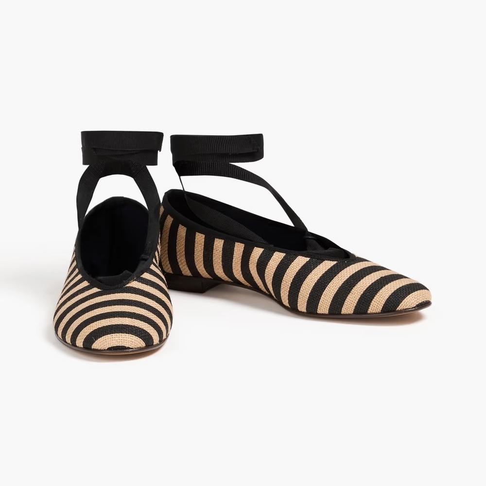 Alex Mill | Juliet Striped Jute Ballet Flats